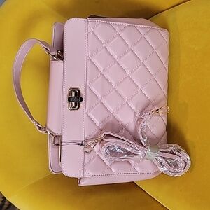 Pink convertible bag Badgley Mischka